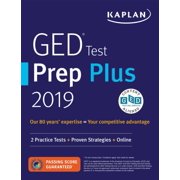 GED Test Prep Plus 2019 : 2 Practice Tests + Proven Strategies + Online